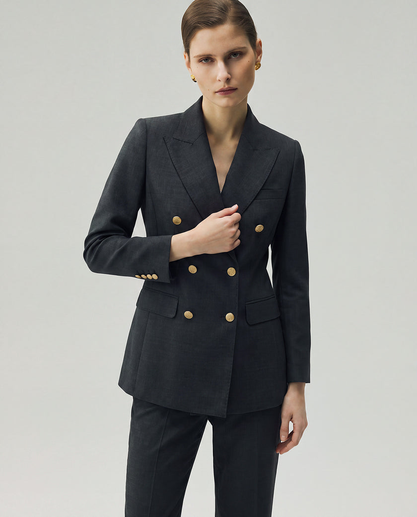 Ace Blazer Charcoal Grey
