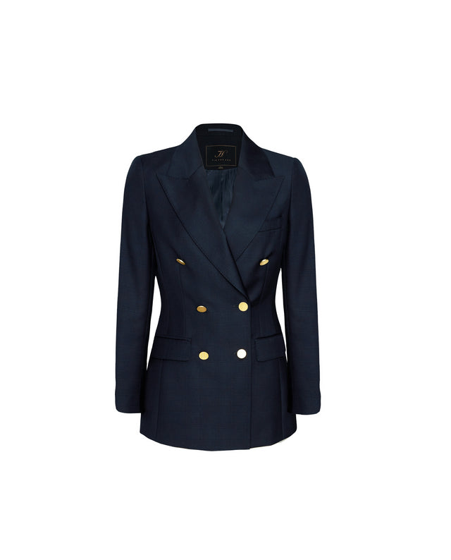 Ace Blazer Dark Navy Check
