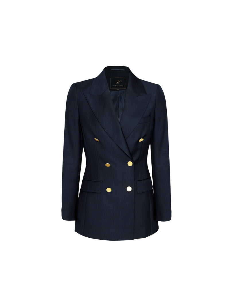 Ace Blazer Dark Navy Check