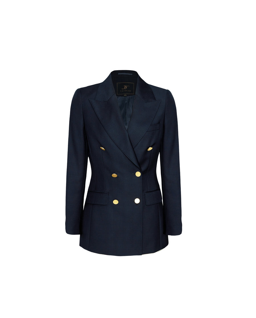 Ace Blazer Dark Navy Check
