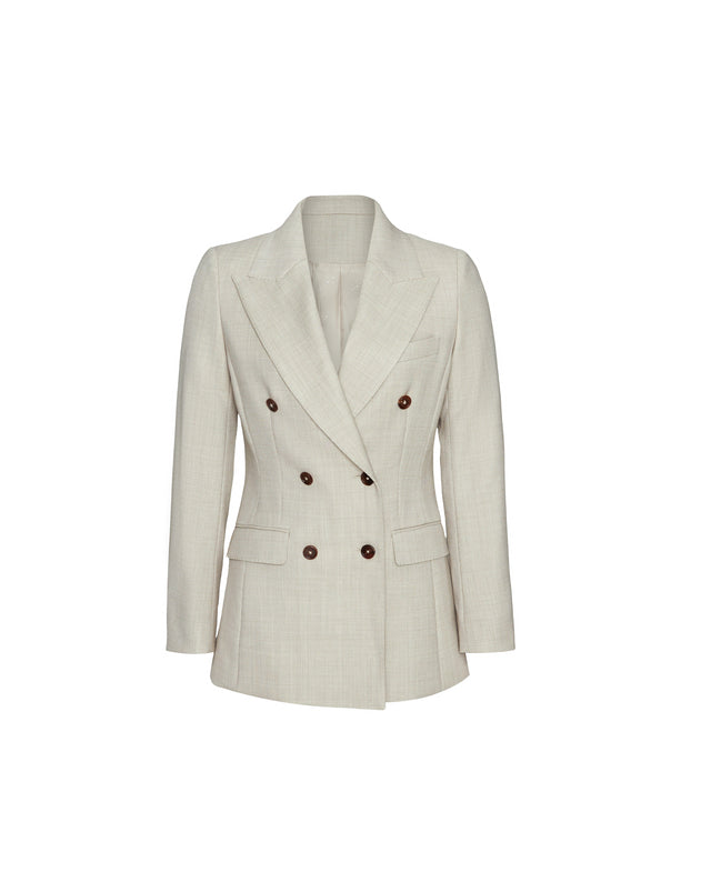 Ace Blazer Textured Apricot
