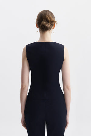 Rosa Navy Blue Vest