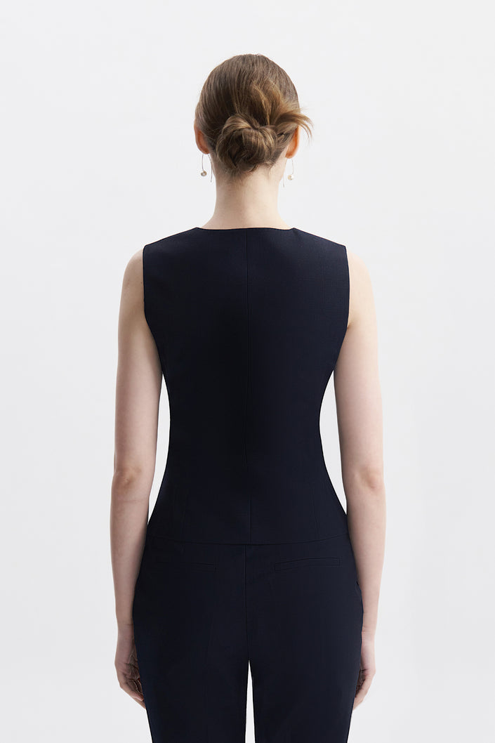 Rosa Navy Blue Vest