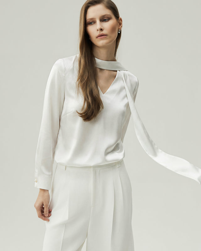 Reversible Blouse Cloud White