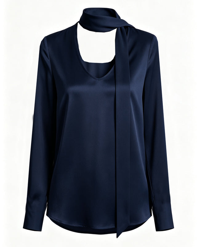 Reversible Blouse Navy