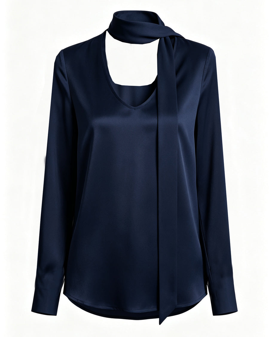 Reversible Blouse Navy