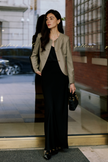 LC GABRI™ Apricot Granular Texture Short Jacket