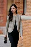 LC GABRI™ Apricot Granular Texture Short Jacket