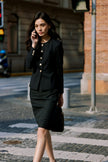 EV LéJac™ Berkeley Black Single-breasted Five-button Jacket