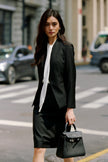 EV LéSuit™ Yale Black Collarless Blazer