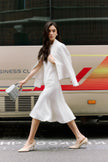 EV Sudro™ Marie White Sleeveless Mermaid Dress