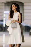 EV Sudro™ Marie White Sleeveless Mermaid Dress
