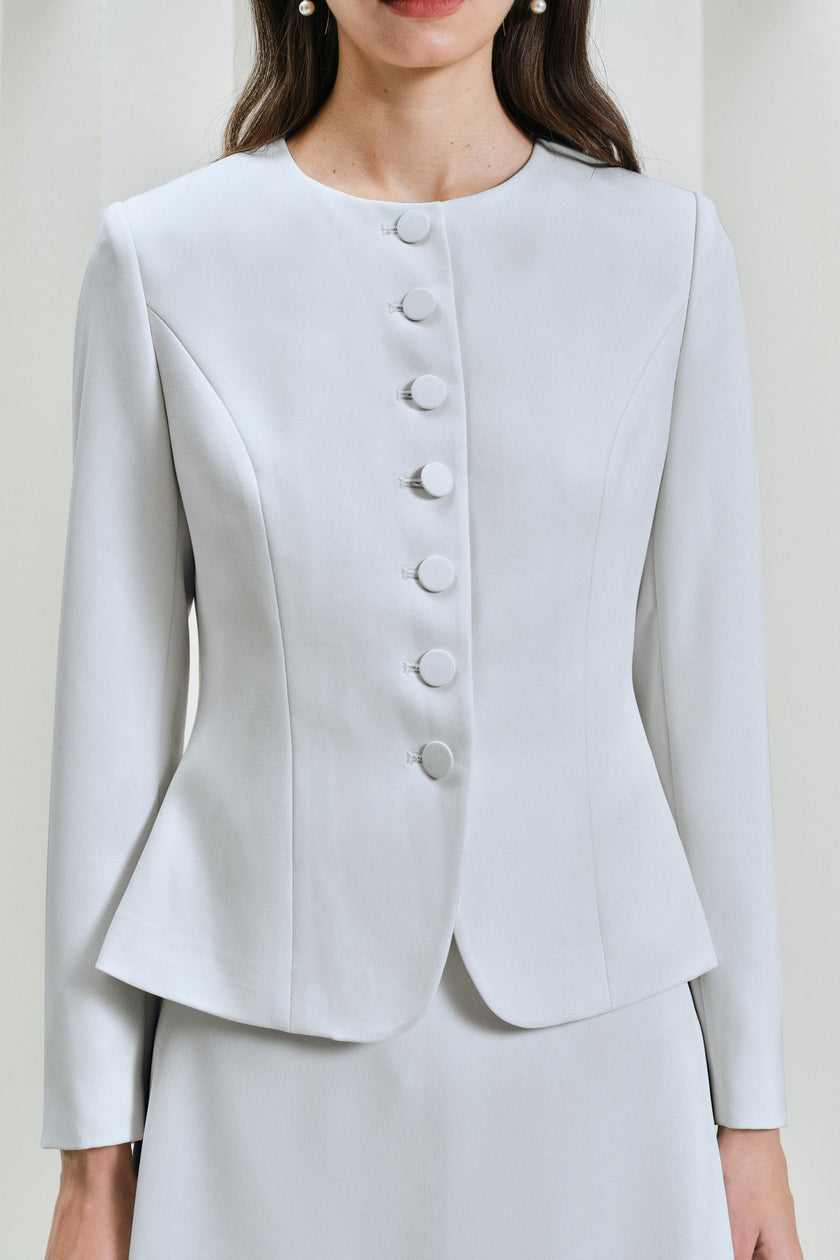 EV LéJac™ Piana Power Blue Single-breasted Seven-button Jacket