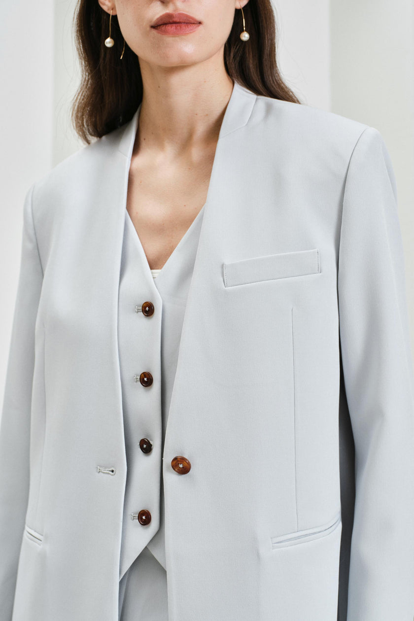EV LéSuit™ Powder Blue Removable Inner Vest Blazer