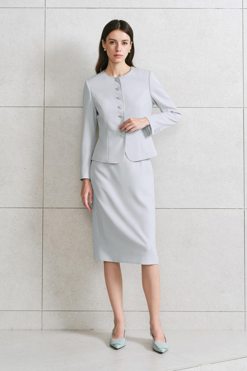 EV LéJac™ Piana Power Blue Single-breasted Seven-button Jacket