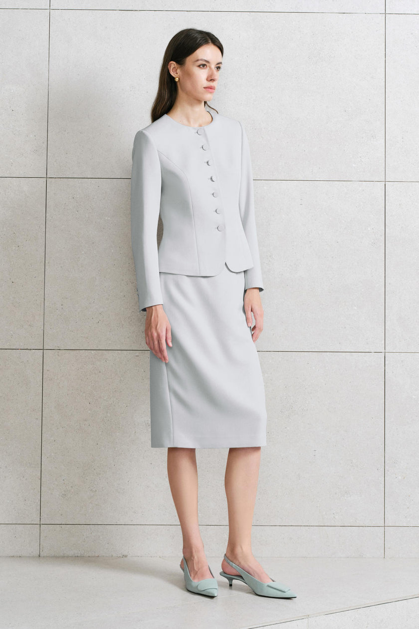 EV LéJac™ Piana Power Blue Single-breasted Seven-button Jacket