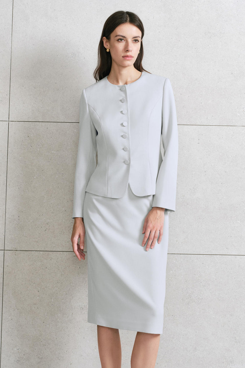 EV LéJac™ Piana Power Blue Single-breasted Seven-button Jacket