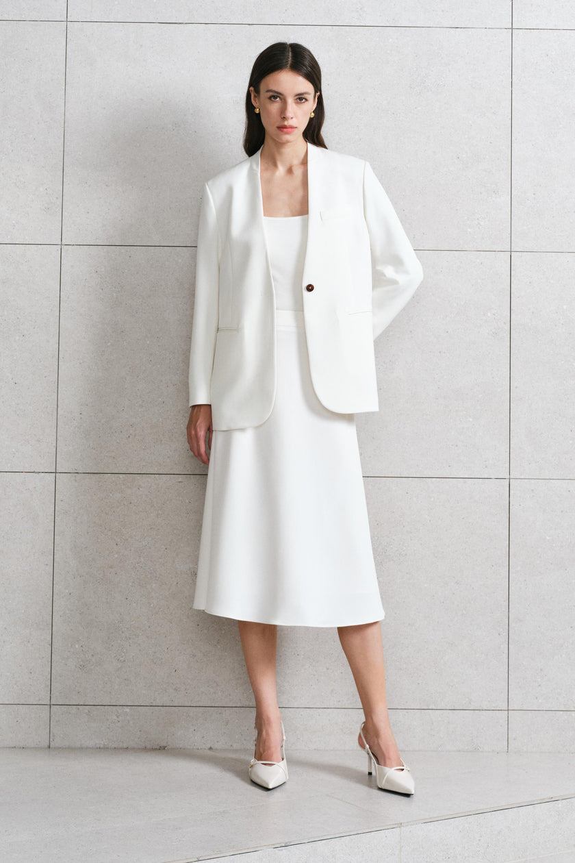 EV LéSem™ Naya White A-line skirt