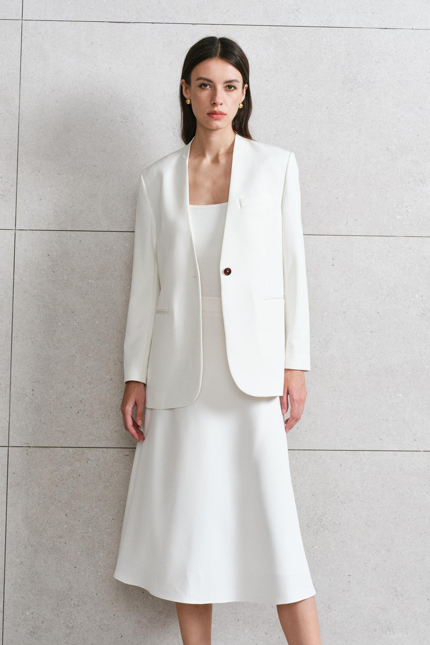 EV LéSem™ Naya White A-line skirt