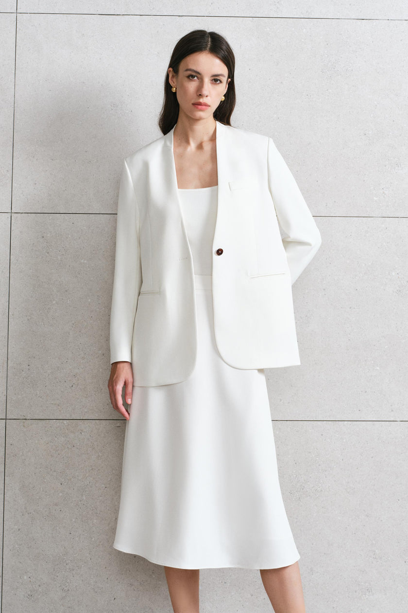 EV LéSem™ Naya White A-line skirt