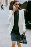 EV LéSuit™ White Single-breasted One-button Blazer