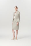 EV LéSuit™ Yale Oatmeal Collarless Blazer