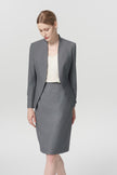 EV LéSuit™ Yale Gray Collarless Blazer