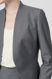 EV LéSuit™ Yale Gray Collarless Blazer