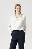 EV Sush™ White Small Point Collar Pintuck Shirt
