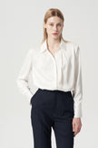 EV Sush™ White Small Point Collar Pintuck Shirt