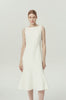 EV Sudro™ Marie White Sleeveless Mermaid Dress
