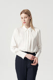 EV Sush™ White Small Point Collar Pintuck Shirt