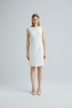 EV Sudro™ White Diamond-ratio Tailoring Sleeveless Dress