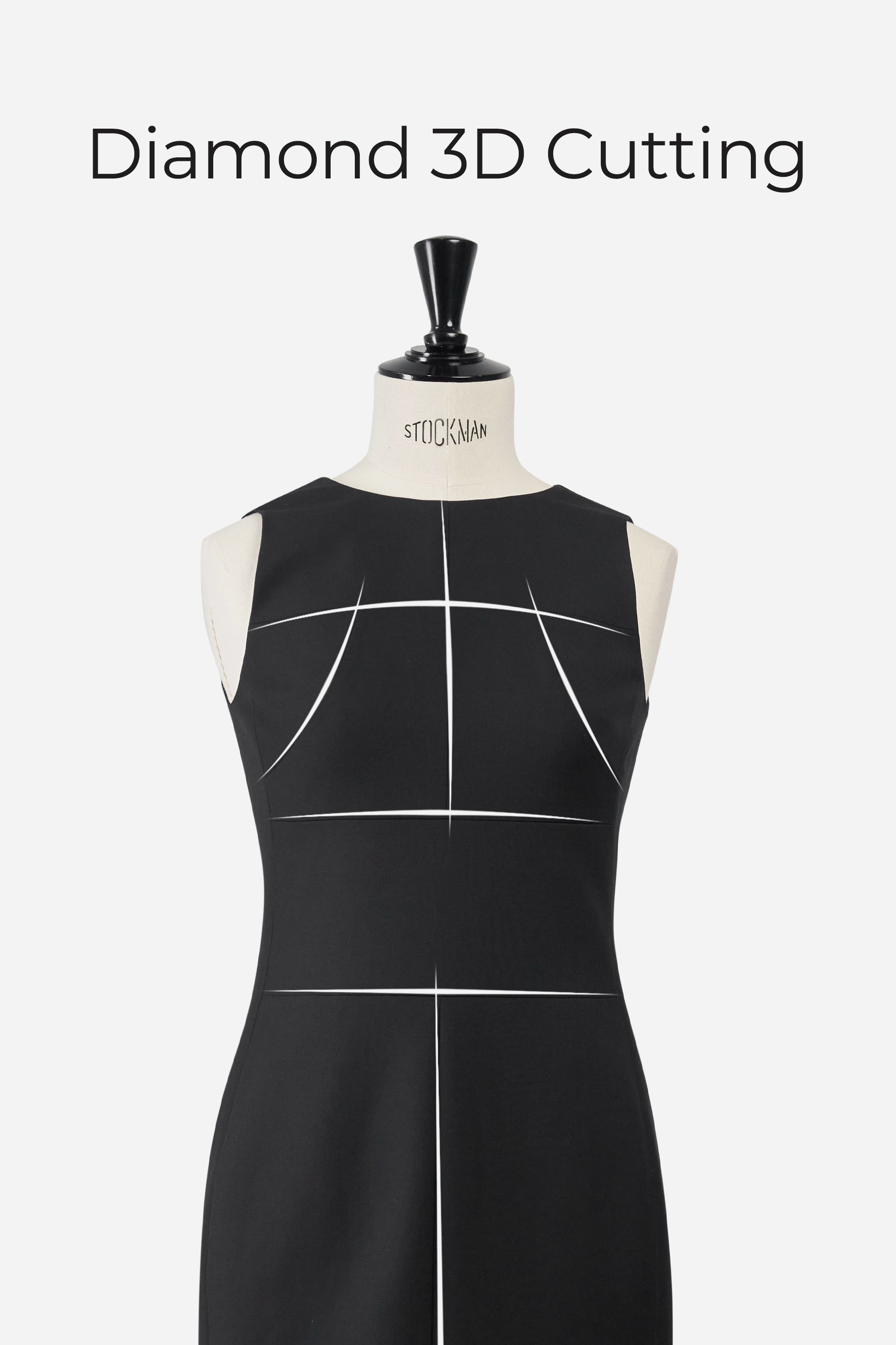 TieForHer - LC CURIE™ Diamond Dress - Black - Dress